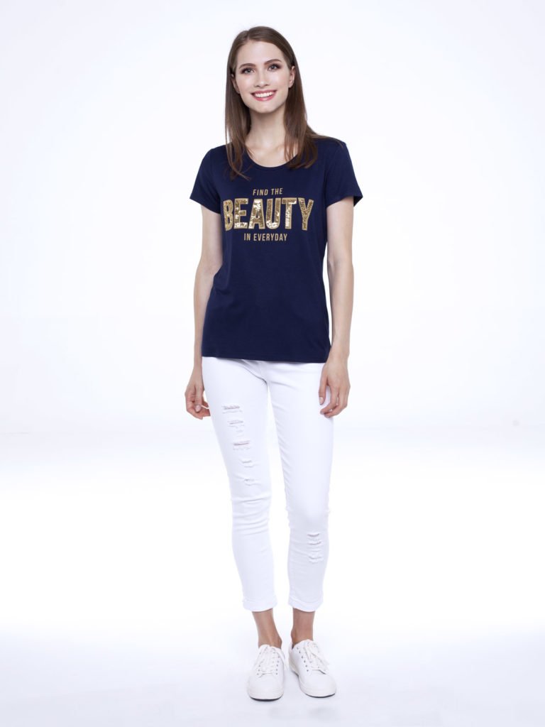 T-shirt She navy blue