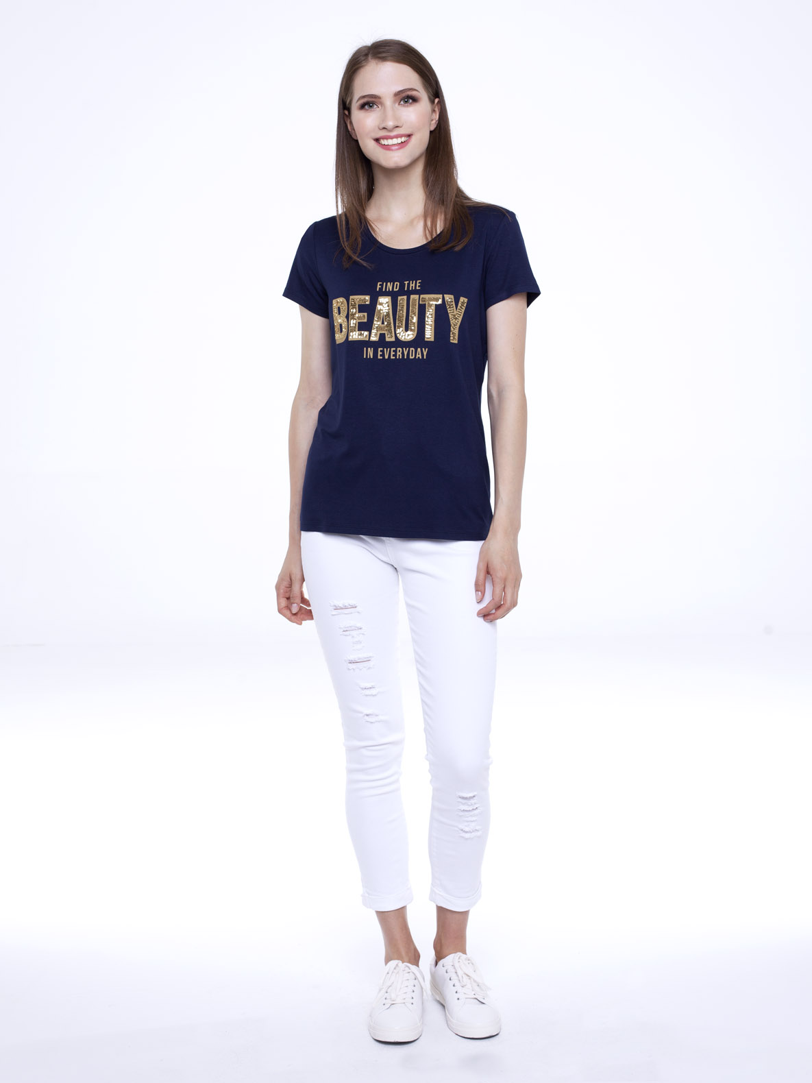 T-shirt She navy blue