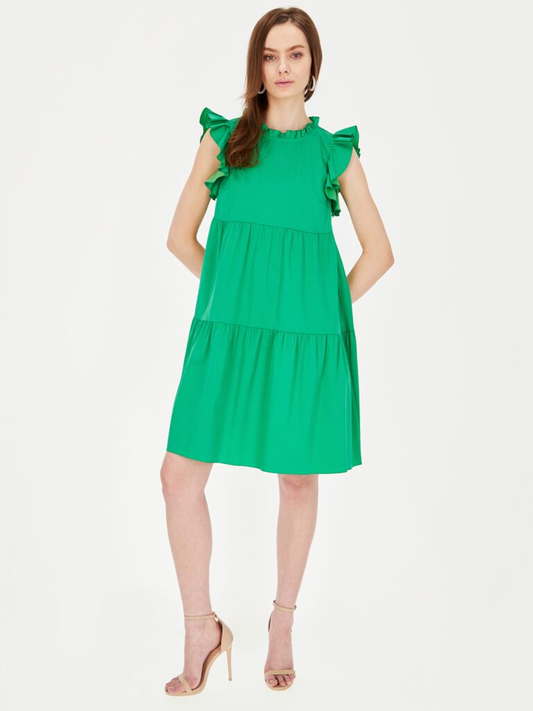Dress Carmen green